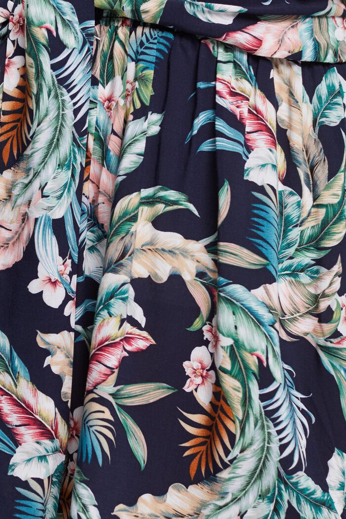 Tropical print shorts, LENZING™ ECOVERO™, NAVY, detail image number 2