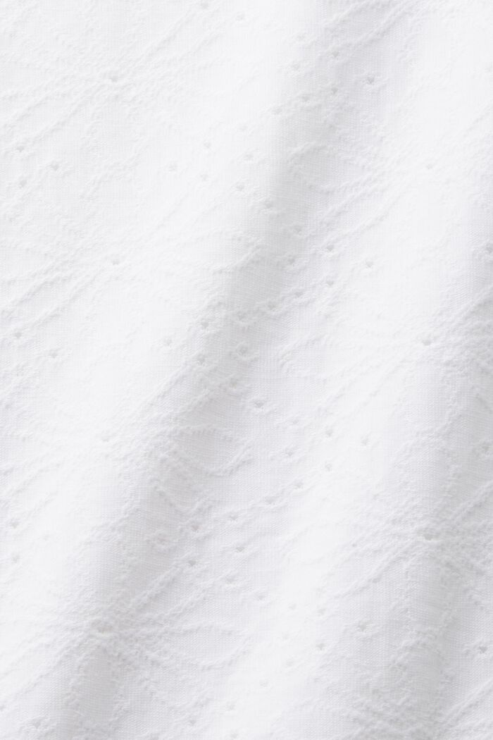 T-shirt with a structured pattern, WHITE, detail image number 4