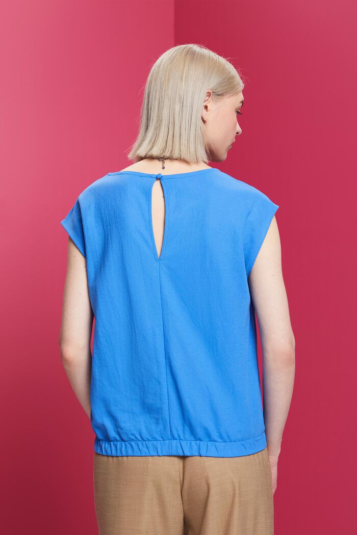 Sleeveless blouse, BRIGHT BLUE, detail image number 3