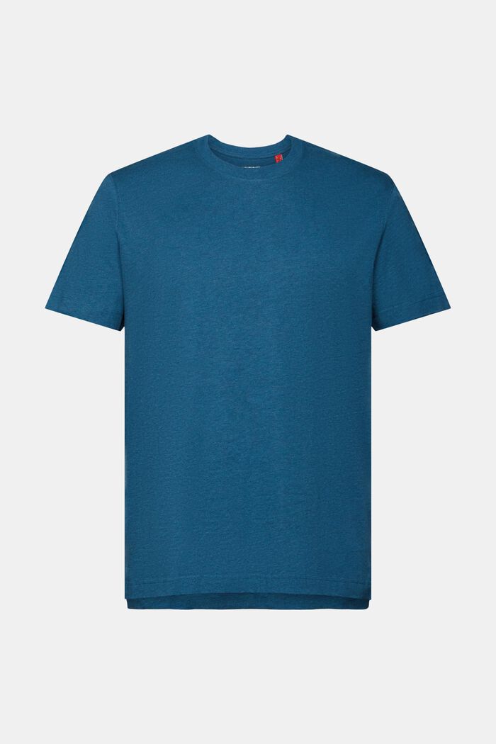 Crewneck t-shirt, 100% cotton, GREY BLUE, detail image number 5