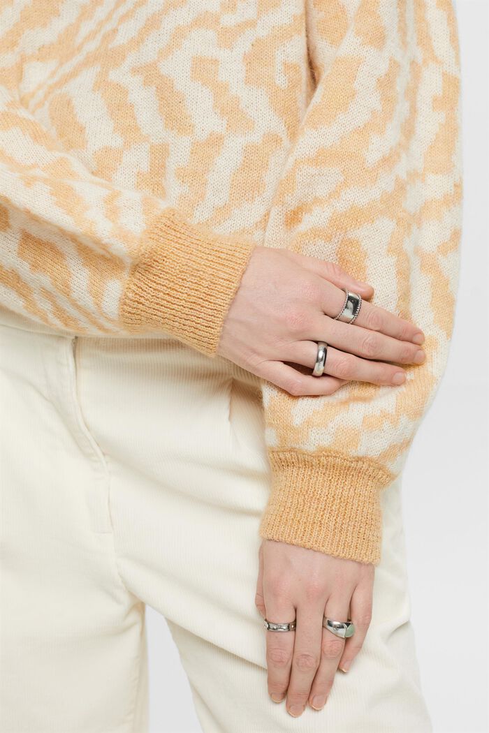 Wool-Mohair Blend Sweater, DUSTY NUDE, detail image number 3