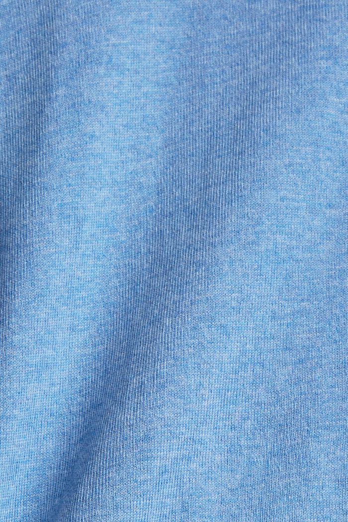Hooded jumper, 100% cotton, LIGHT BLUE LAVENDER, detail image number 4