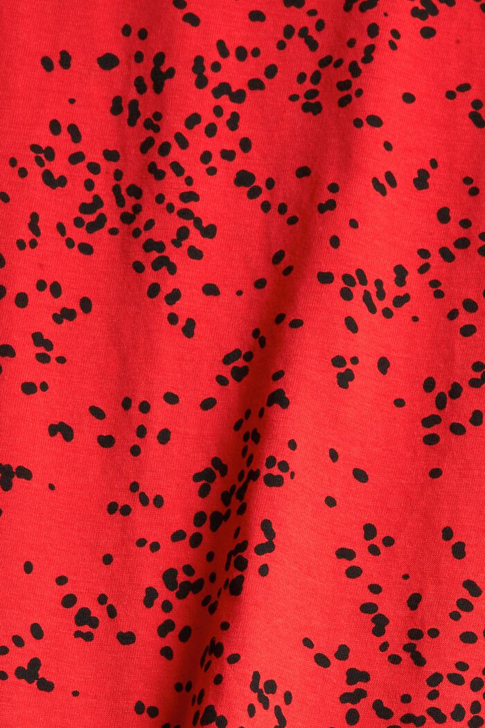 Printed T-shirt, 100% cotton, RED, detail image number 1