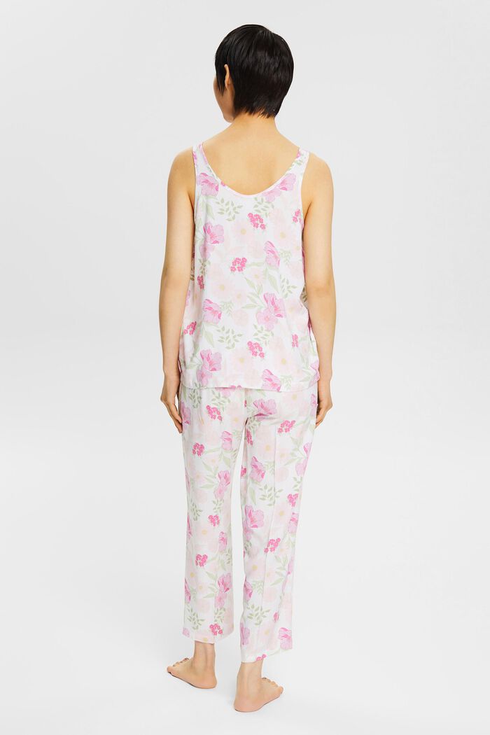 Pyjamas with a floral pattern, LENZING™ ECOVERO™, WHITE, detail image number 2