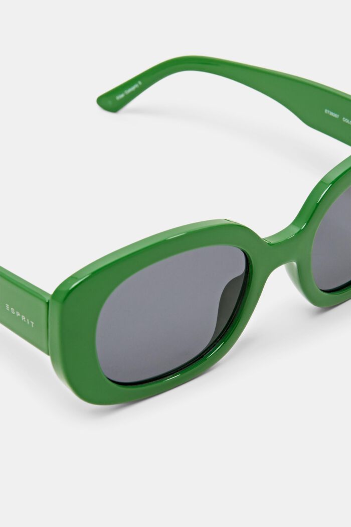 Square sunglasses, GREEN, detail image number 1