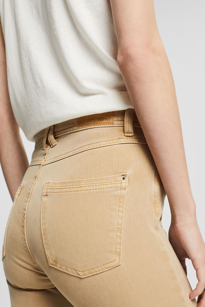 Stretch trousers in organic blended cotton, SAND, detail image number 5