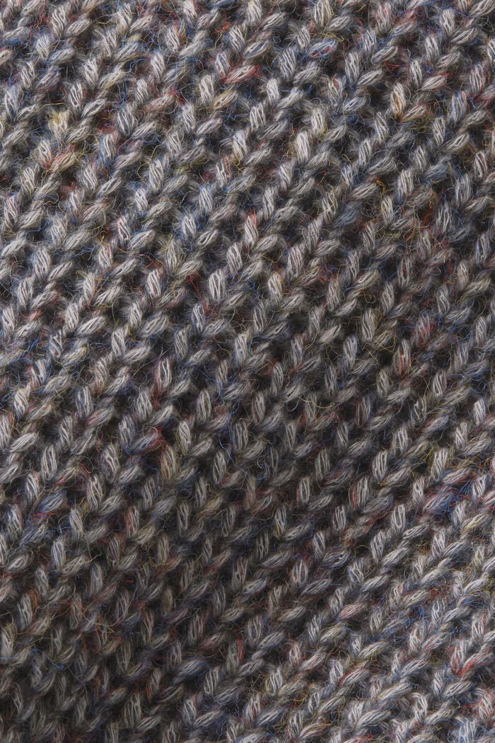 Sleeveless Rib-Knit Sweater, DARK GREY, detail image number 5