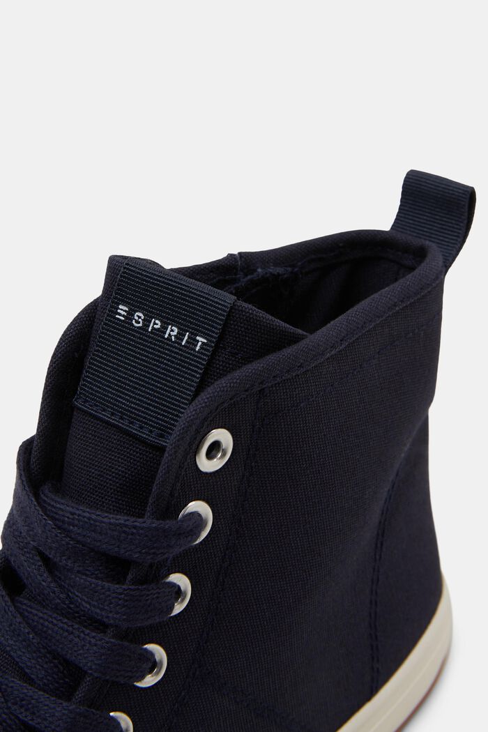 High-top canvas trainers, NAVY, detail image number 3