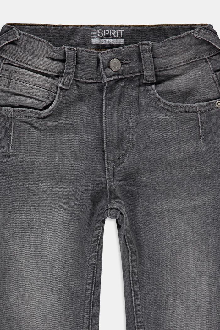 Stretch jeans with an adjustable waist, GREY MEDIUM WASHED, detail image number 2