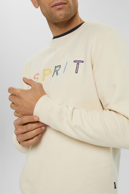 Recycled: sweatshirt with logo embroidery