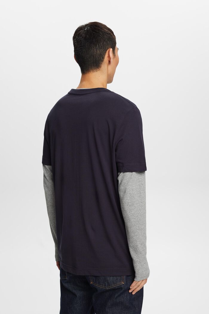 Jersey T-Shirt With Chest Pocket, NAVY, detail image number 4