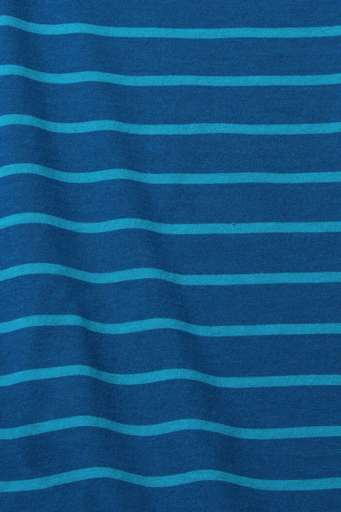 Long sleeve top with a striped pattern, PETROL BLUE, detail image number 1