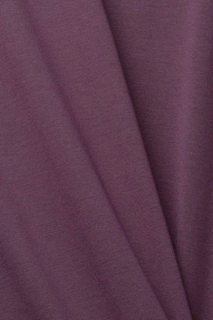 Made of recycled material: active T-shirt, AUBERGINE, detail image number 6