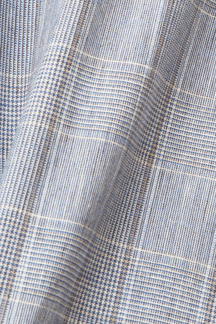 Slim fit chequered suit trousers, LIGHT BLUE, detail image number 6