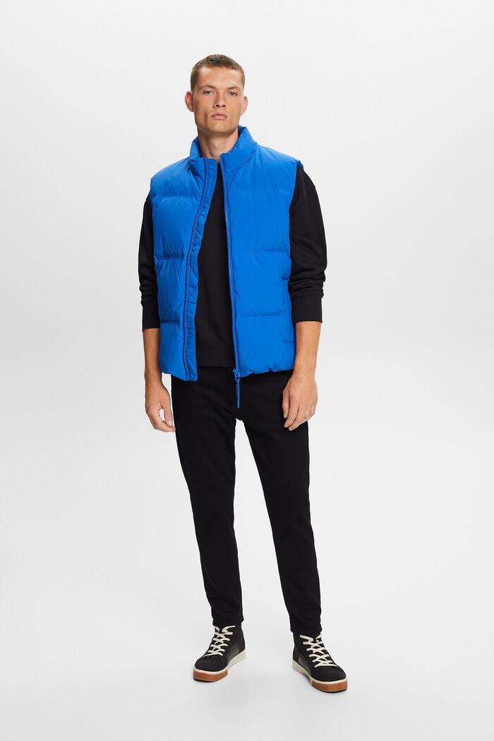 Quilted Puffer Vest, BRIGHT BLUE, detail image number 1