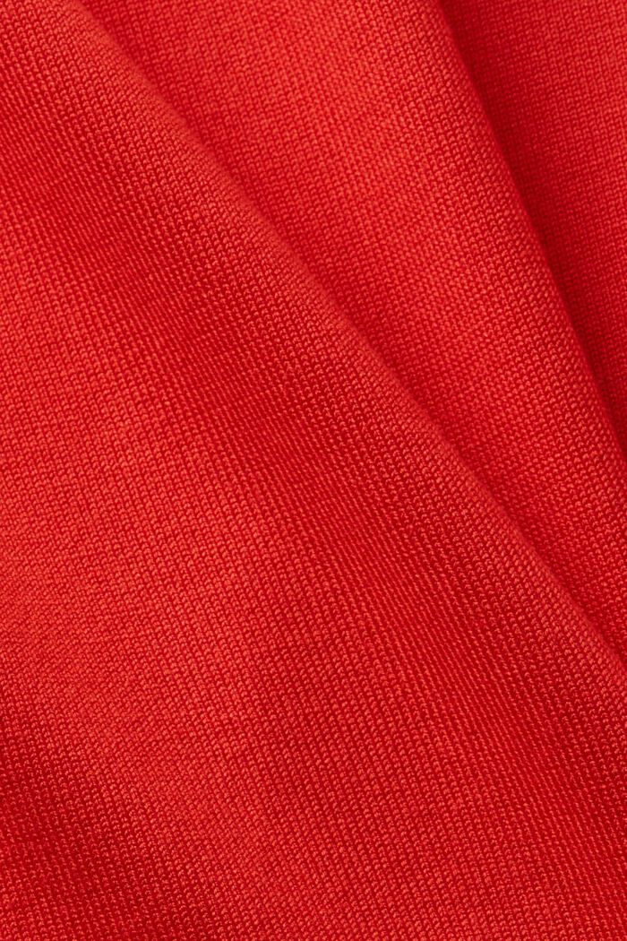 Basic roll neck jumper, LENZING™ ECOVERO™, RED, detail image number 5