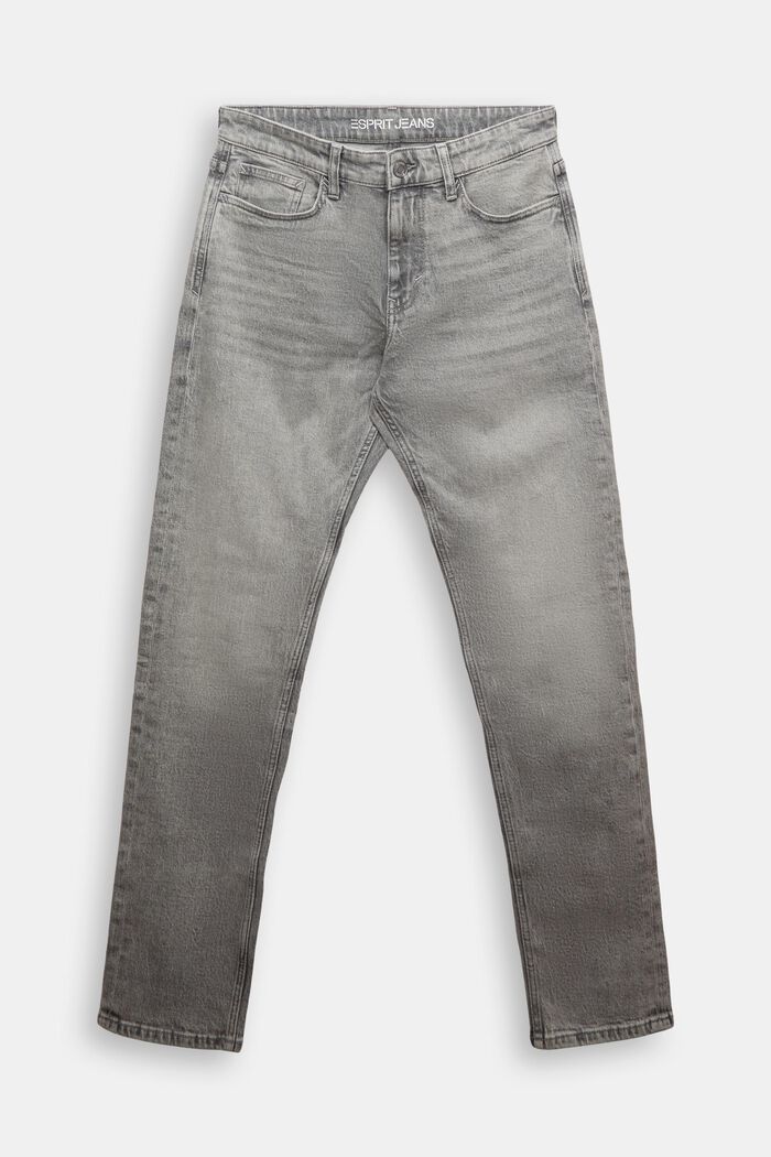 Mid-Rise Slim Jeans, GREY LIGHT WASHED, detail image number 7