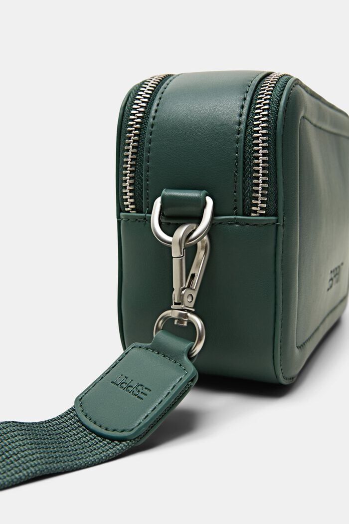 Faux Leather Camera Bag, OLIVE, detail image number 1