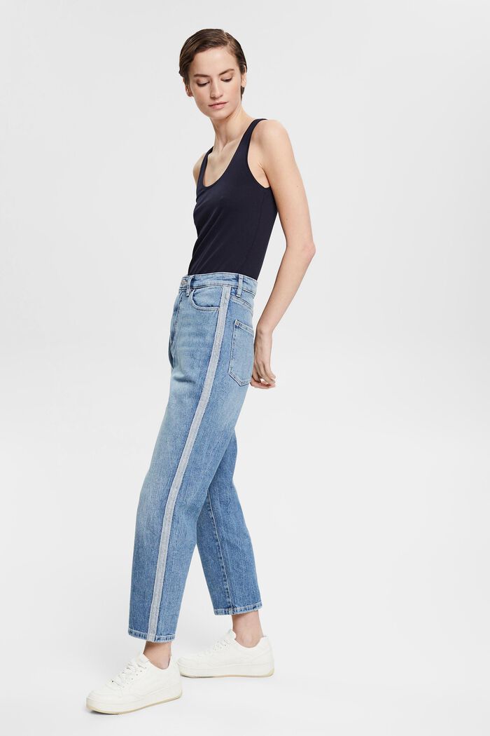 Straight-leg jeans, BLUE LIGHT WASHED, overview
