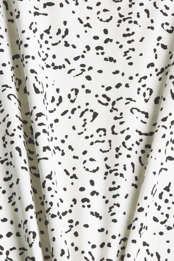 Printed pattern T-shirt, organic cotton, OFF WHITE, detail image number 1