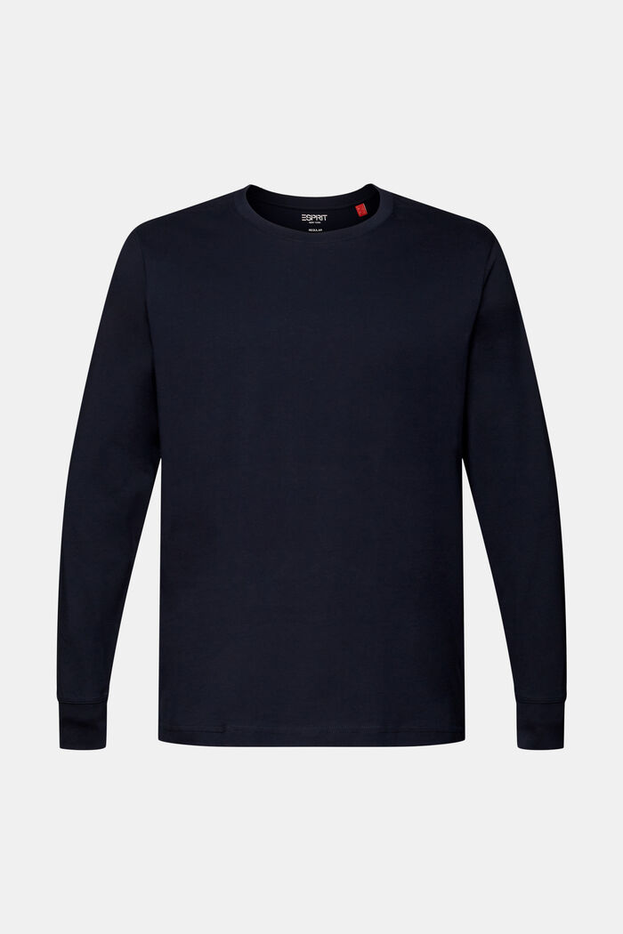 Jersey long sleeve, 100% cotton, NAVY, detail image number 6