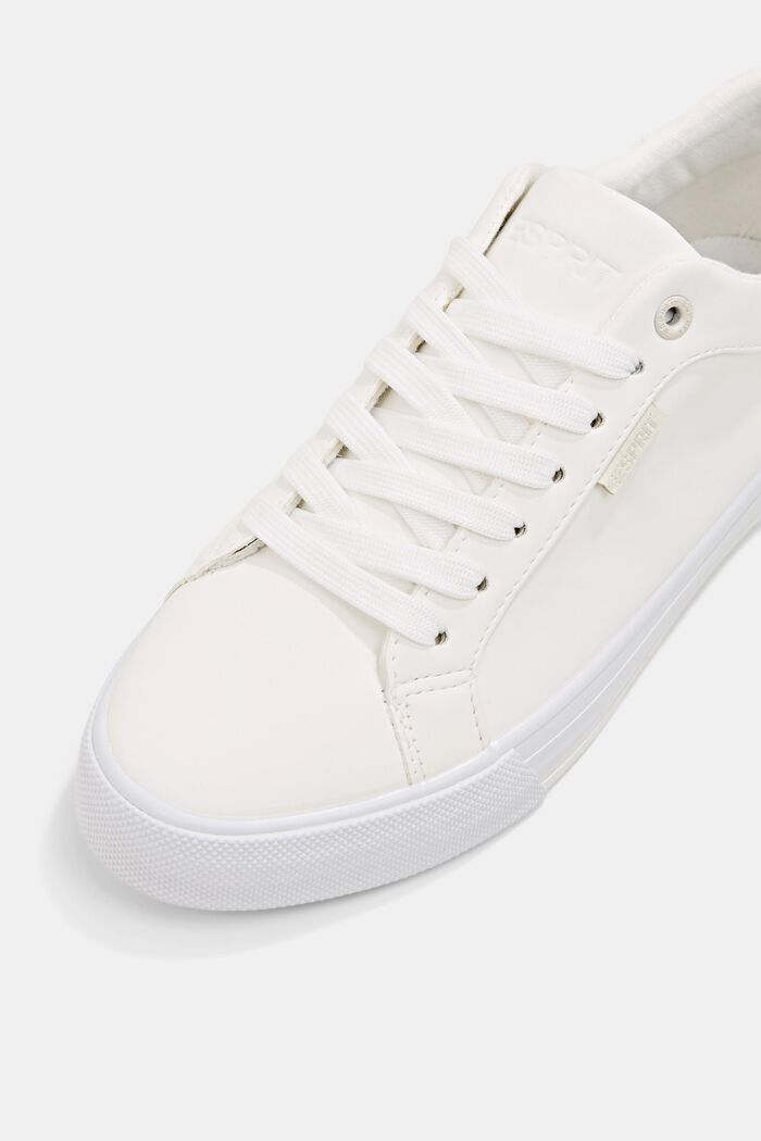 Faux leather trainers, OFF WHITE, detail image number 4