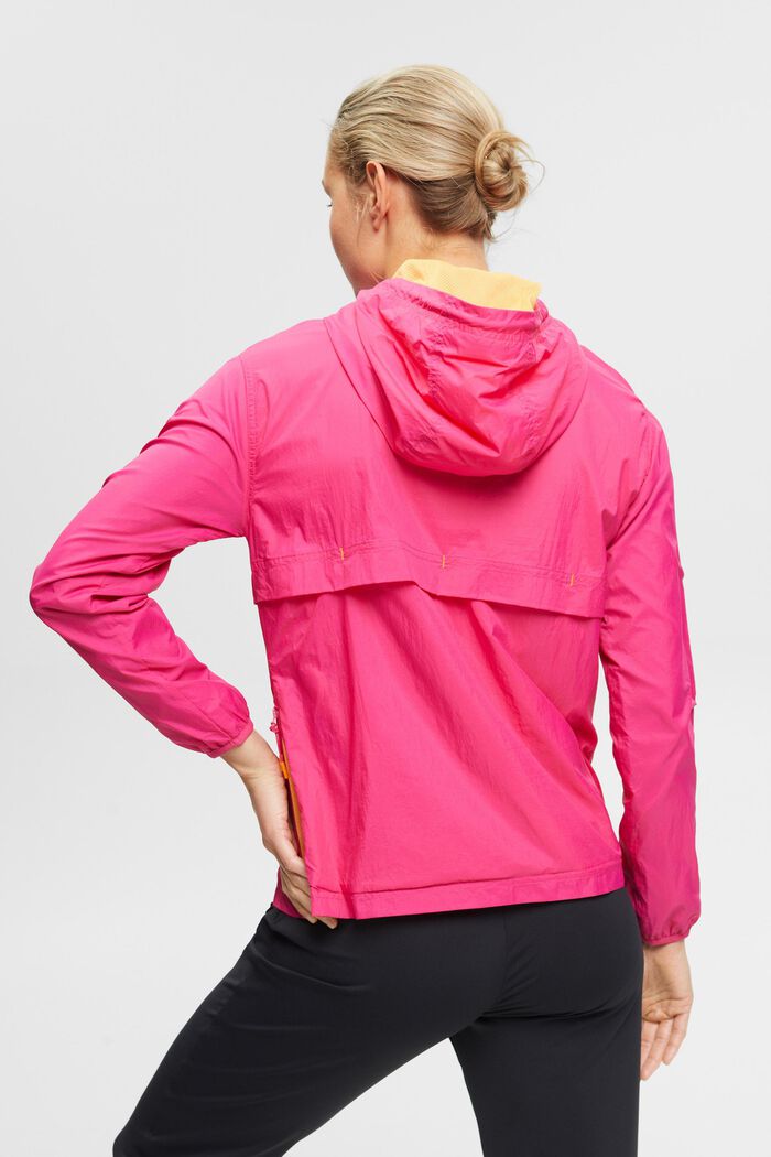 Windbreaker with a hood, PINK FUCHSIA, detail image number 3