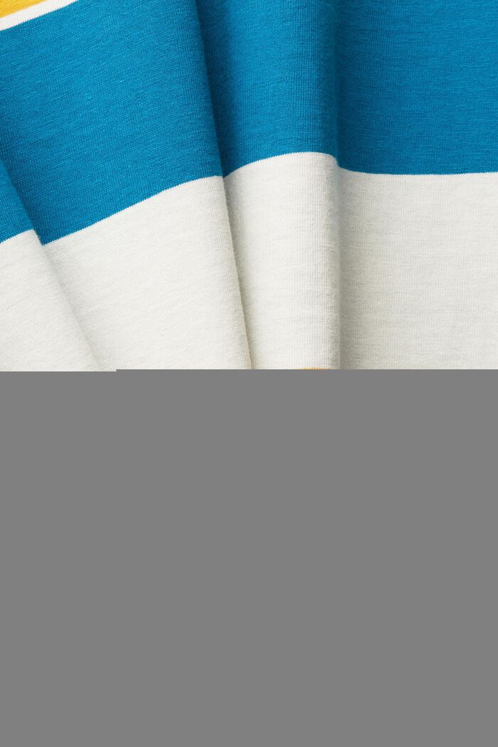 Striped jersey T-shirt, TEAL BLUE, detail image number 5