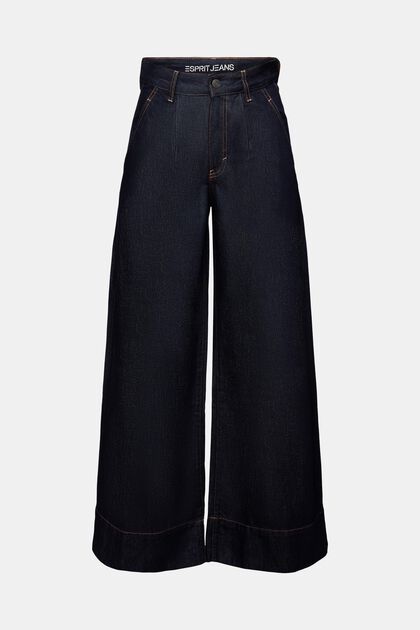 High-Rise Pleated Wide Leg Chino Jeans