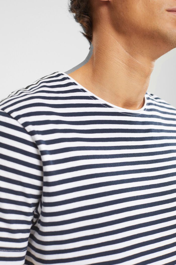 Striped jersey T-shirt, WHITE, detail image number 2