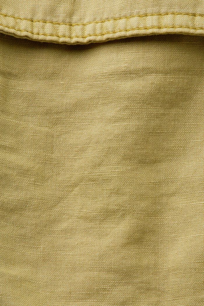 Cargo mini skirt, linen blend, PISTACHIO GREEN, detail image number 6