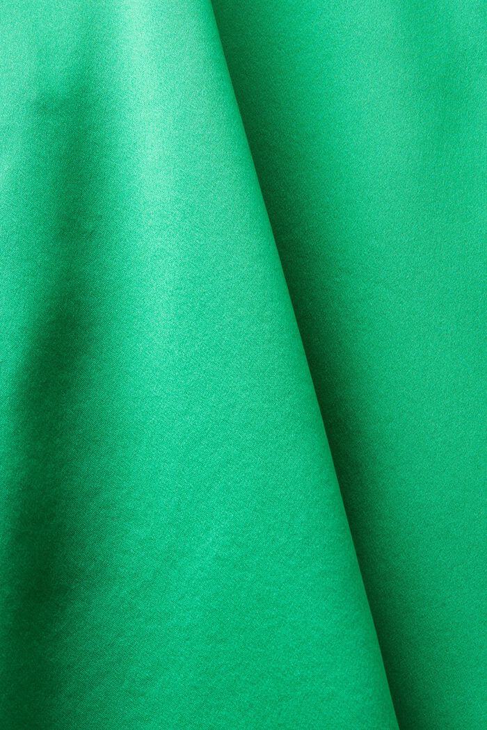 Silk Satin Shirt, GREEN, detail image number 4