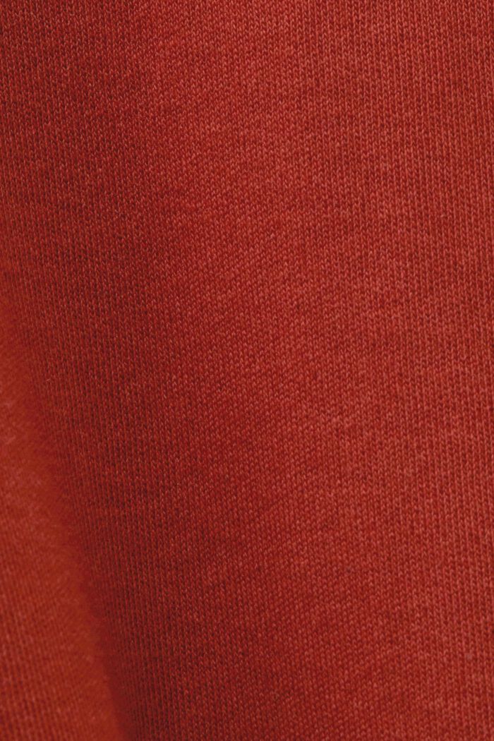 Jersey midi dress with a tie belt, TERRACOTTA, detail image number 6