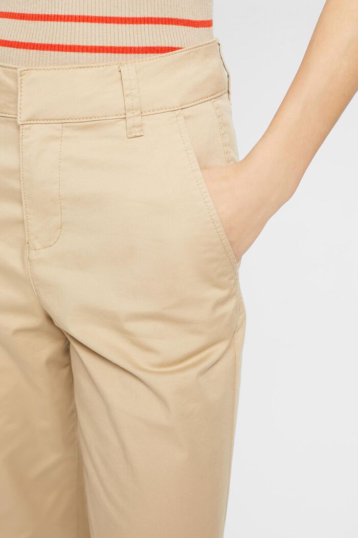 High-rise straight leg chinos, SAND, detail image number 2
