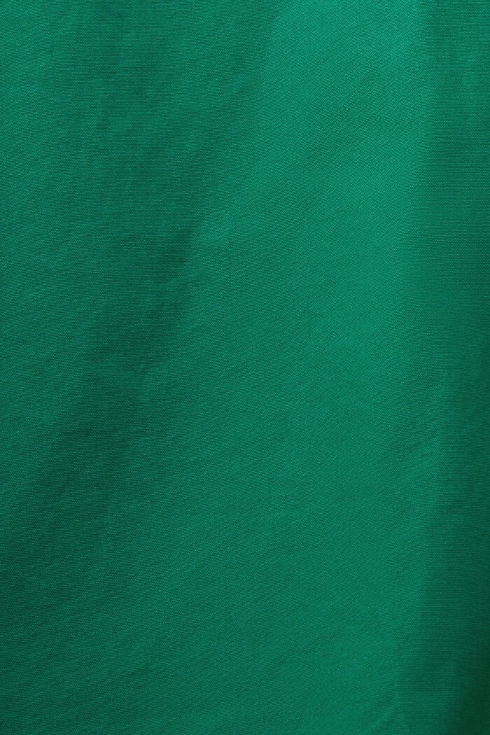 Cotton Utility Shirt, DARK GREEN, detail image number 4