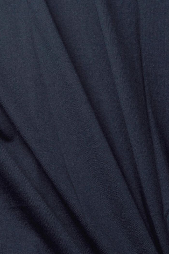 V-neck t-shirt of sustainable cotton, NAVY, detail image number 1