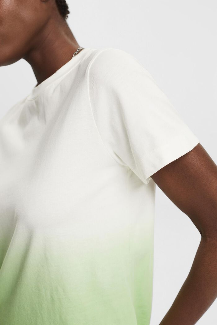 Ombre t-shirt made of cotton, GREEN, detail image number 2