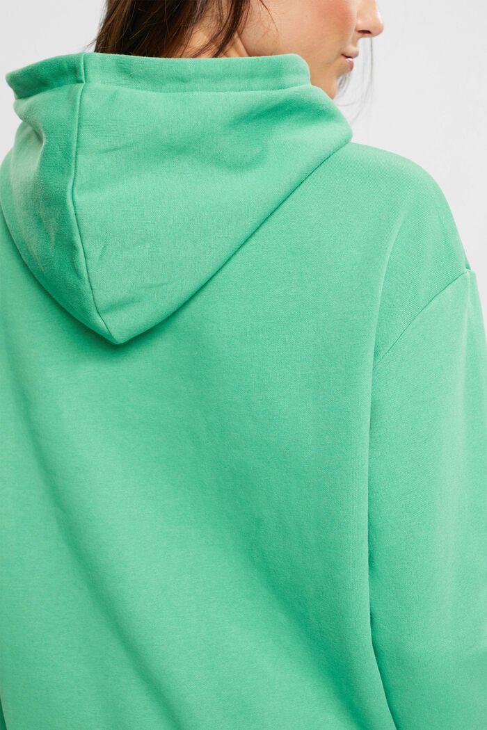 Hoodie made of organic blended cotton, GREEN, detail image number 2