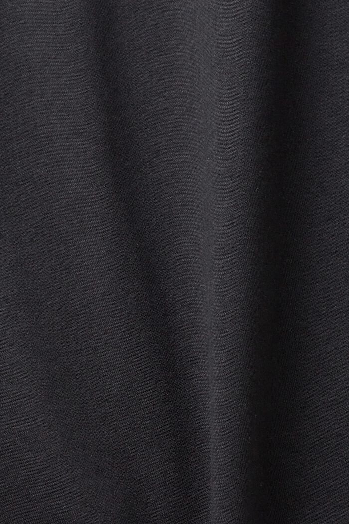 Cotton t-shirt with dolphin print, BLACK, detail image number 6