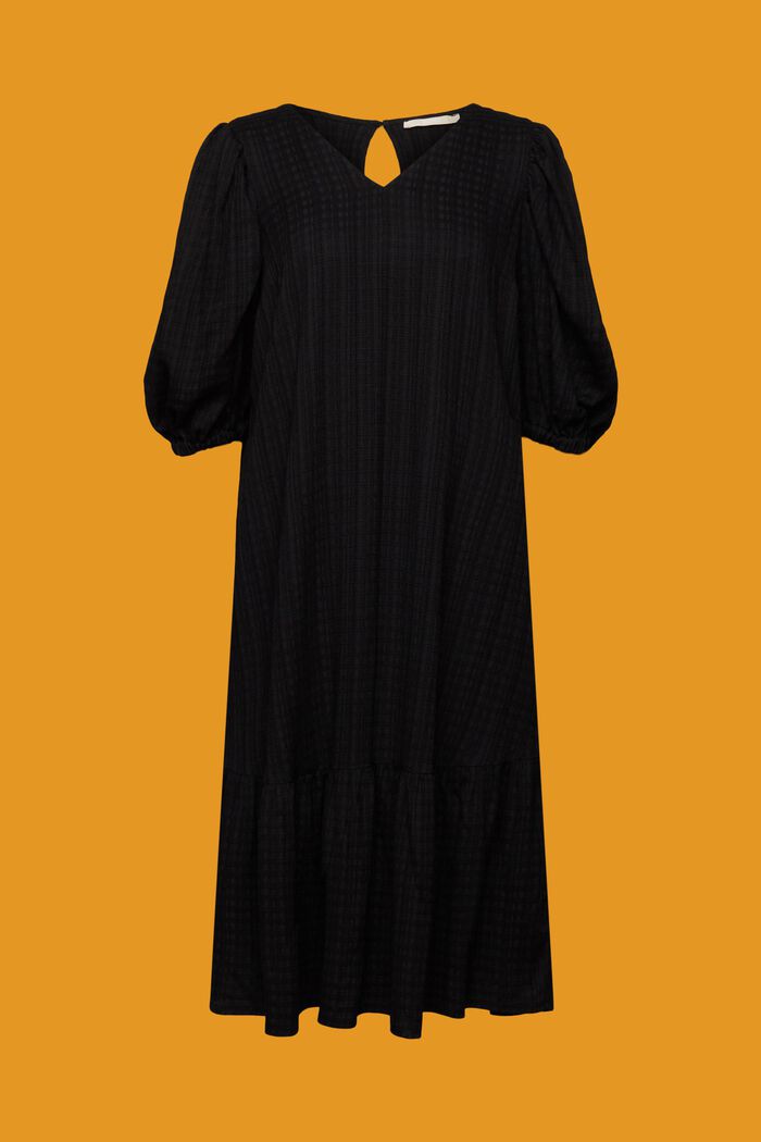 Structured midi dress, BLACK, detail image number 6