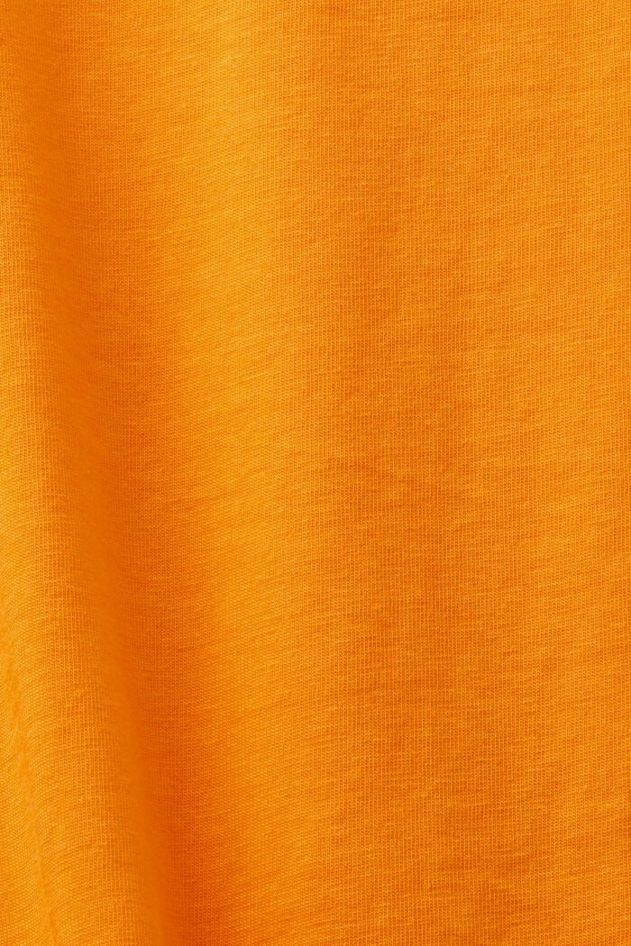 Crew Neck Short Sleeve T-Shirt, GOLDEN ORANGE, detail image number 5