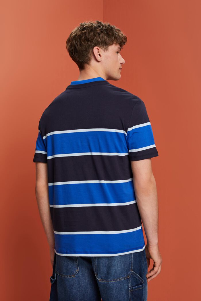 Striped t-shirt, 100% cotton, NAVY, detail image number 3