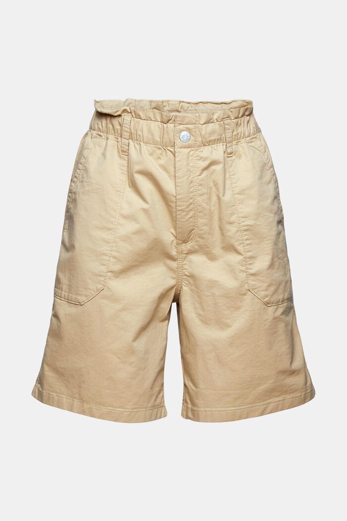Lightweight shorts with elasticated waistband, SAND, detail image number 3