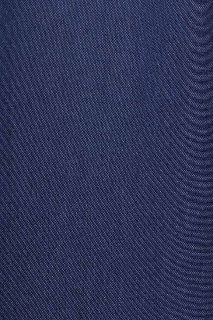 Belted TENCEL™ Denim Shirt Dress, BLUE DARK WASHED, detail image number 5