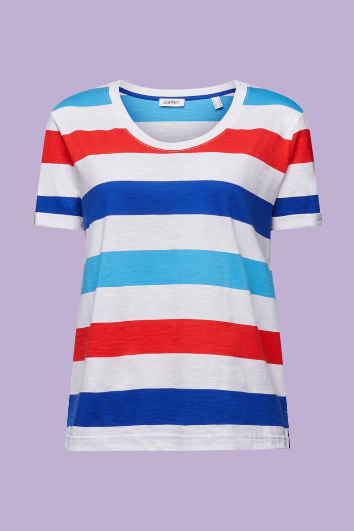 Striped Jersey T-Shirt, BRIGHT BLUE, detail image number 6