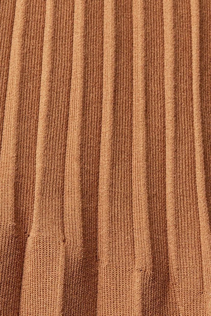 Pleated midi skirt, BROWN, detail image number 4