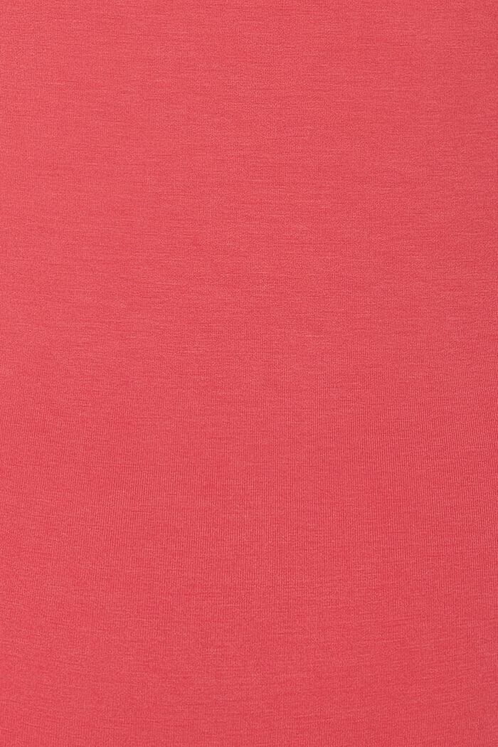 V-neck t-shirt, LENZING™ ECOVERO™, RED, detail image number 1