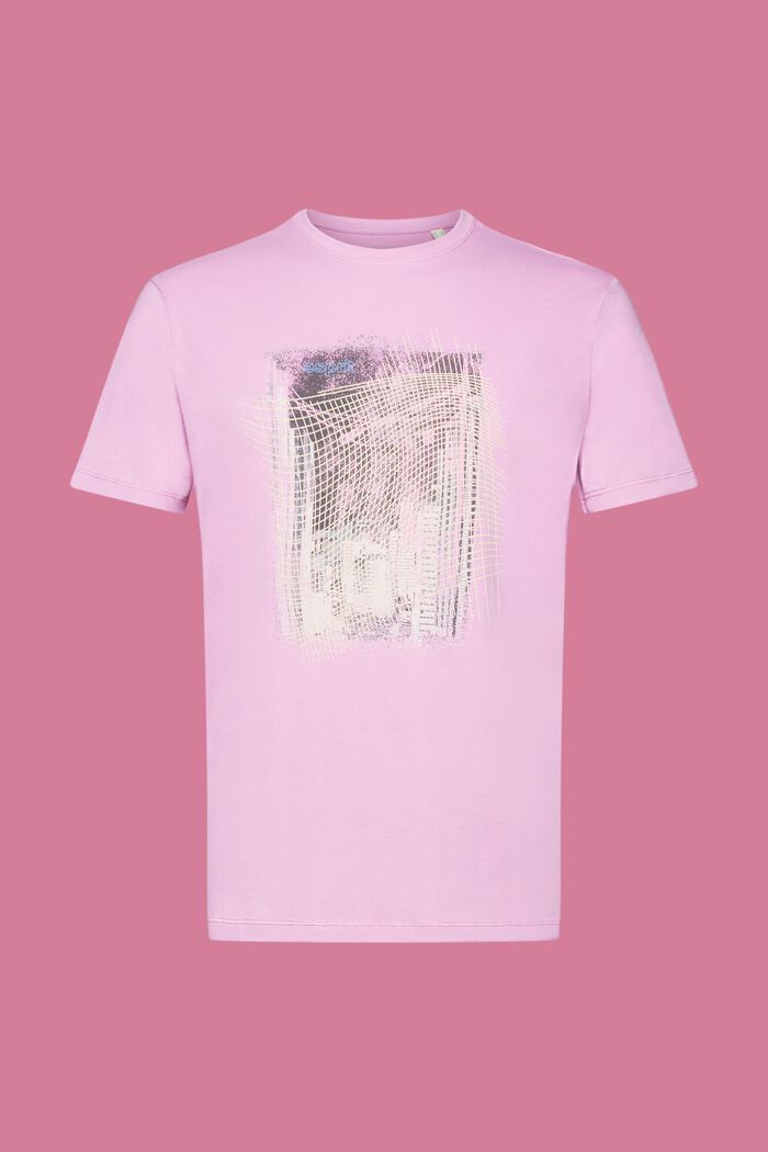 Sustainable cotton T-shirt with print, LILAC, detail image number 6