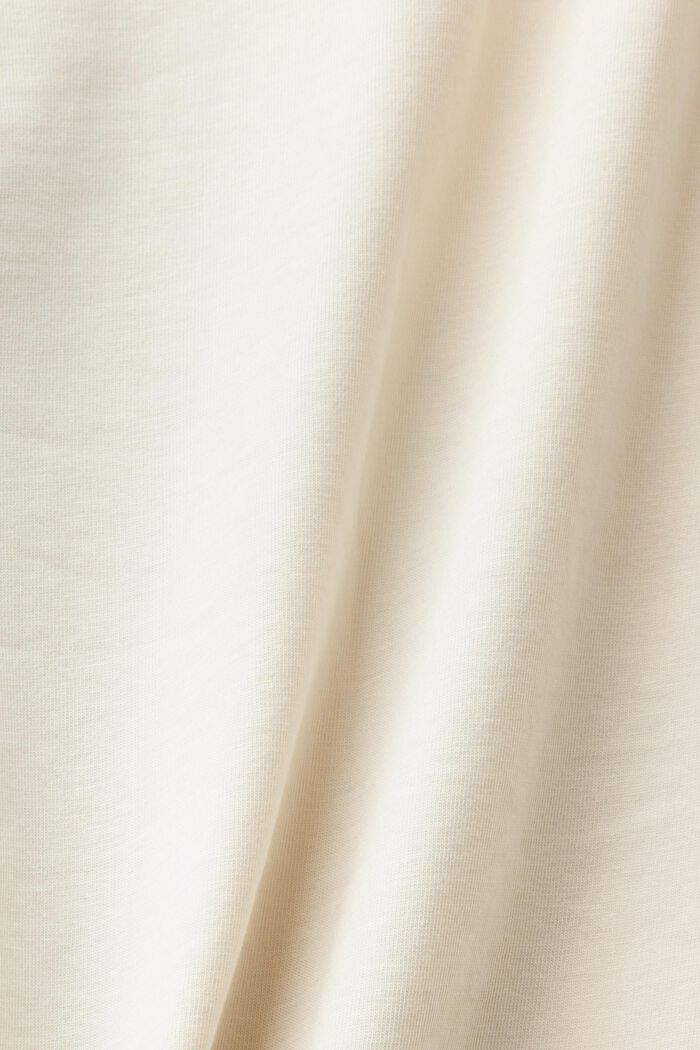 Graphic Print Oversized T-Shirt, CREAM BEIGE, detail image number 5