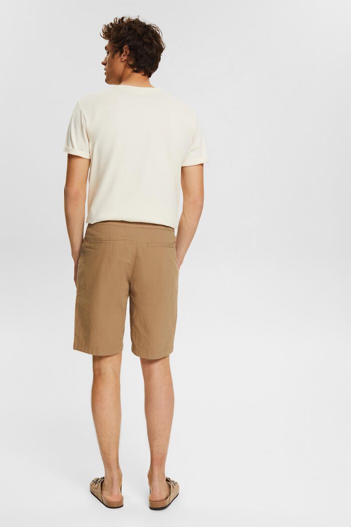 Seersucker shorts, BEIGE, detail image number 3
